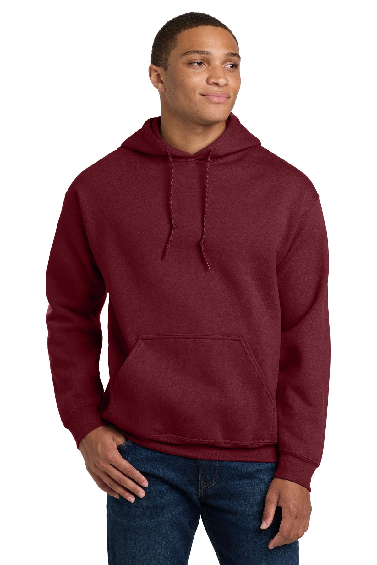 Custom logo Gildan® - Heavy Blend™ Hooded Sweatshirt.  18500 in Garnet