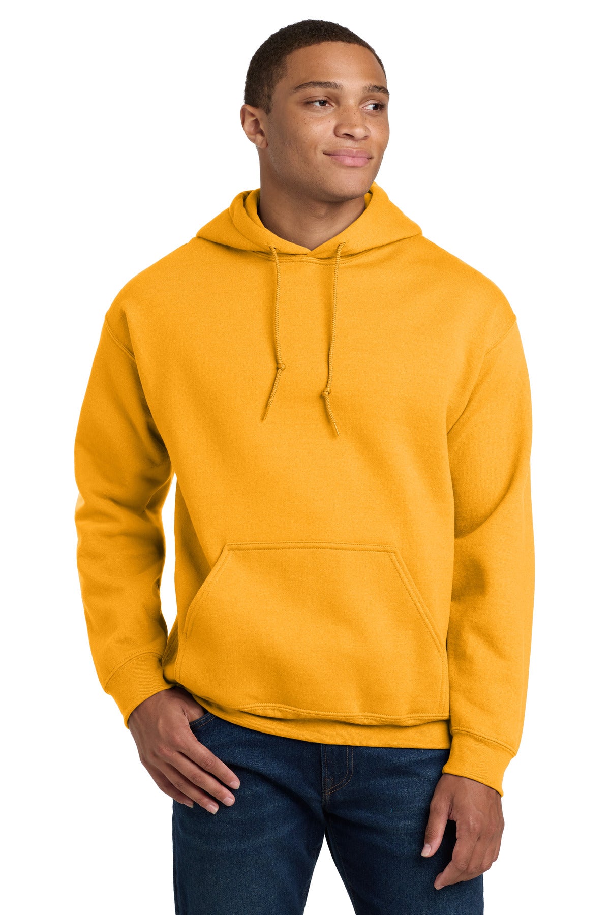 Custom logo Gildan® - Heavy Blend™ Hooded Sweatshirt.  18500 in Gold