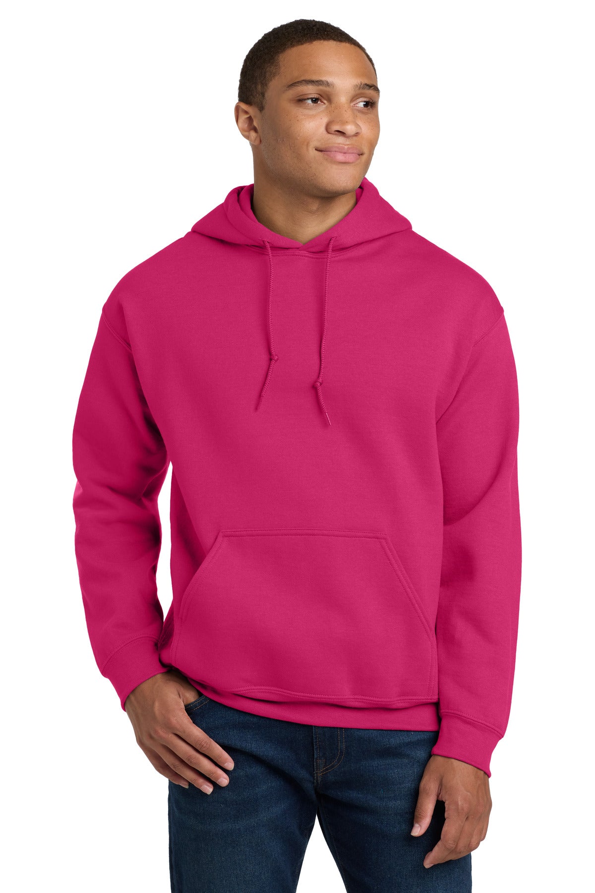 Custom logo Gildan® - Heavy Blend™ Hooded Sweatshirt.  18500 in Heliconia