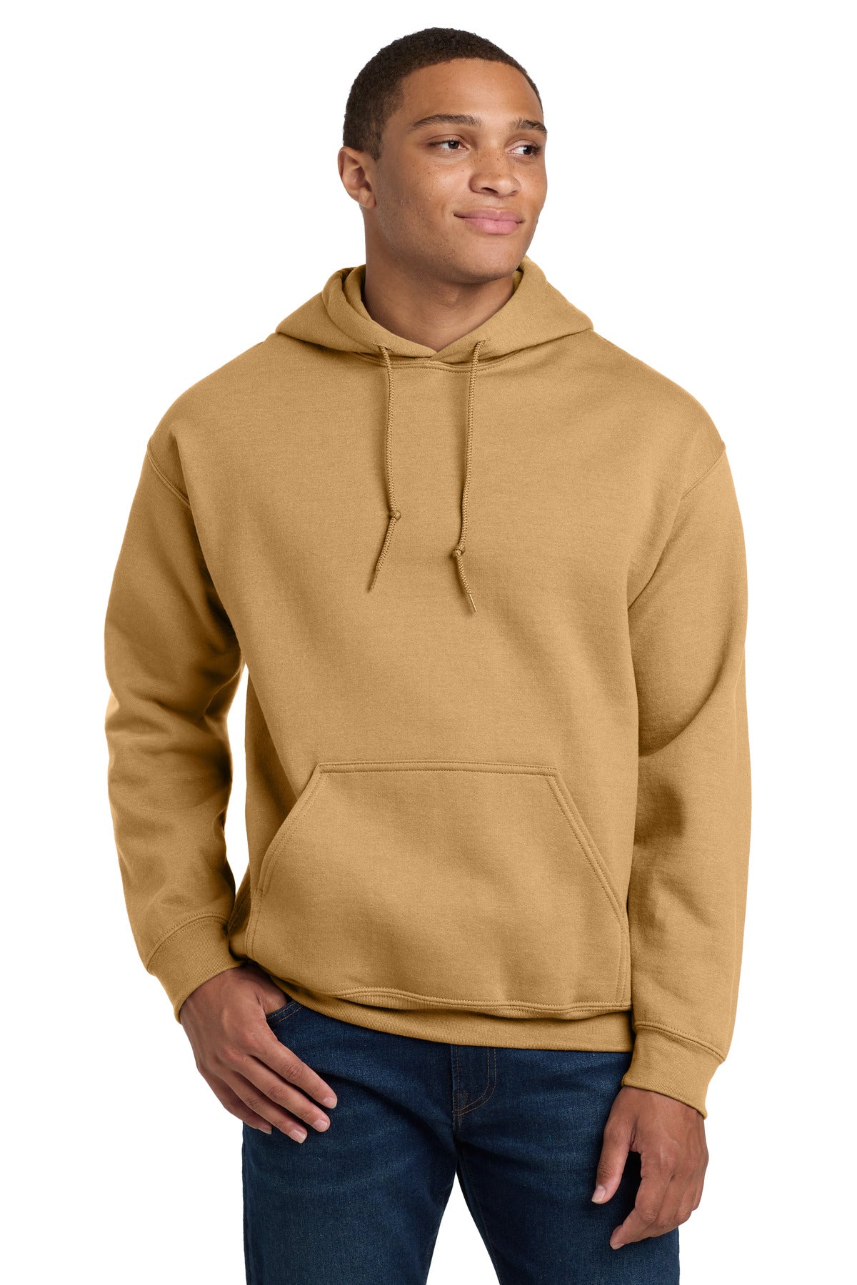 Custom logo Gildan® - Heavy Blend™ Hooded Sweatshirt.  18500 in Old Gold