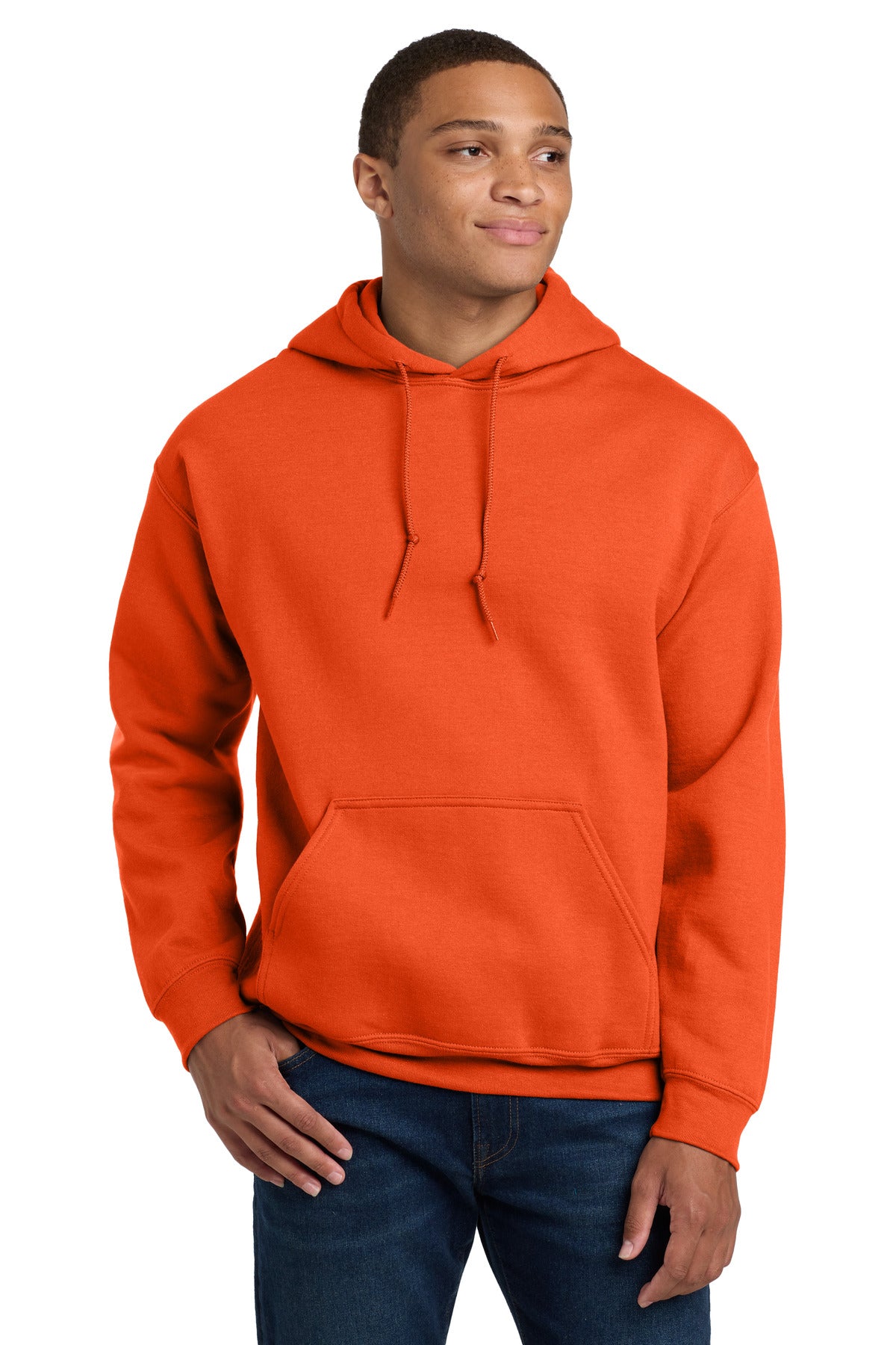 Custom logo Gildan® - Heavy Blend™ Hooded Sweatshirt.  18500 in Orange
