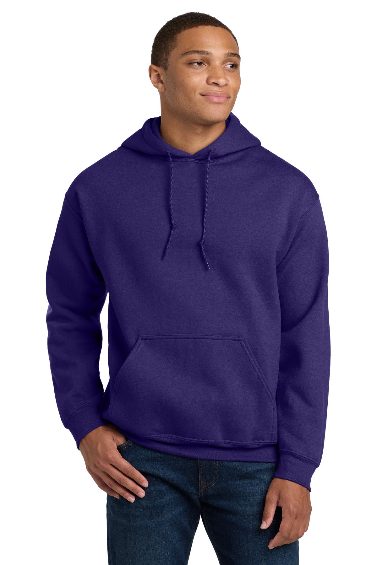 Custom logo Gildan® - Heavy Blend™ Hooded Sweatshirt.  18500 in Purple