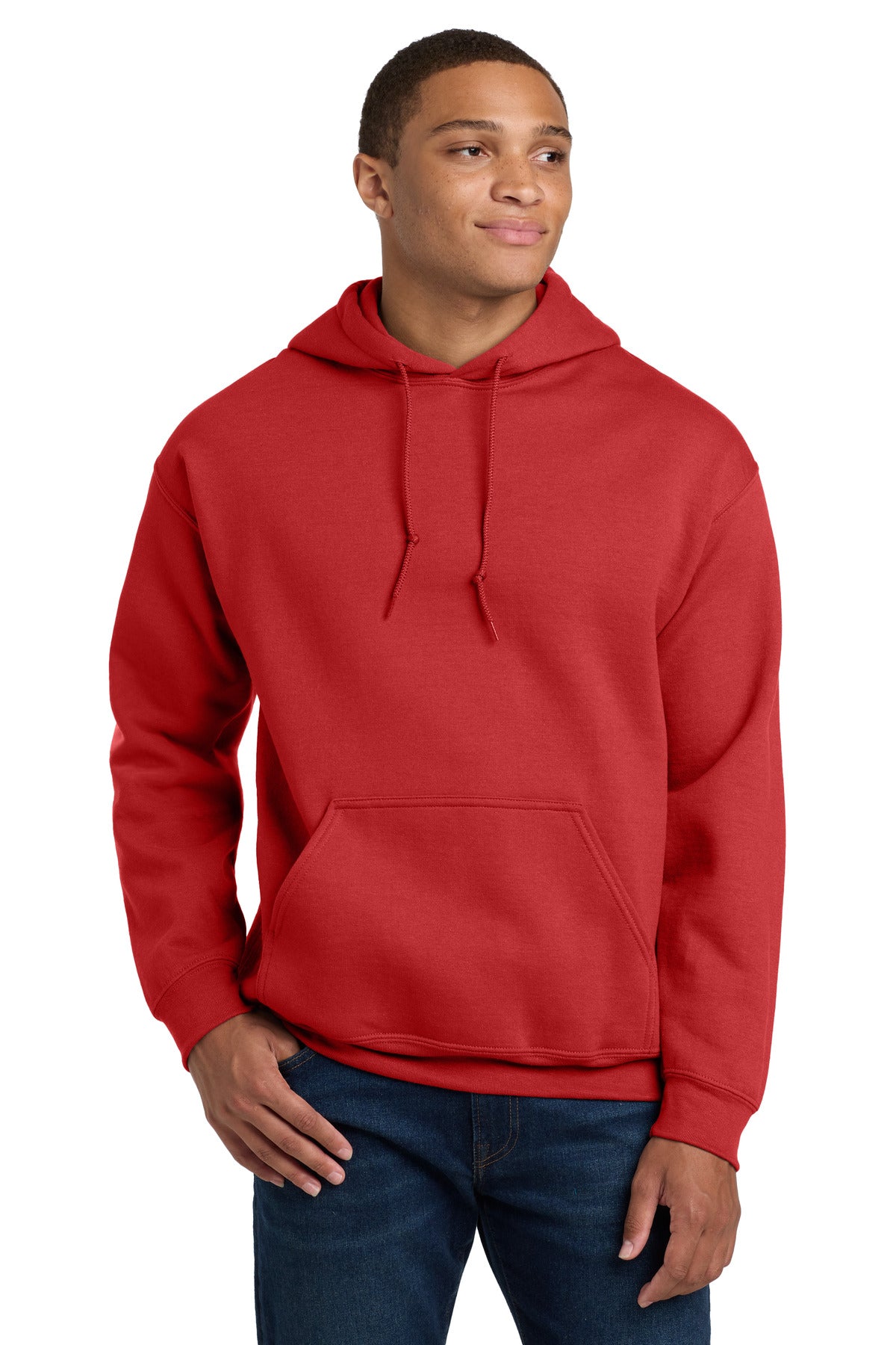 Custom logo Gildan® - Heavy Blend™ Hooded Sweatshirt.  18500 in Red