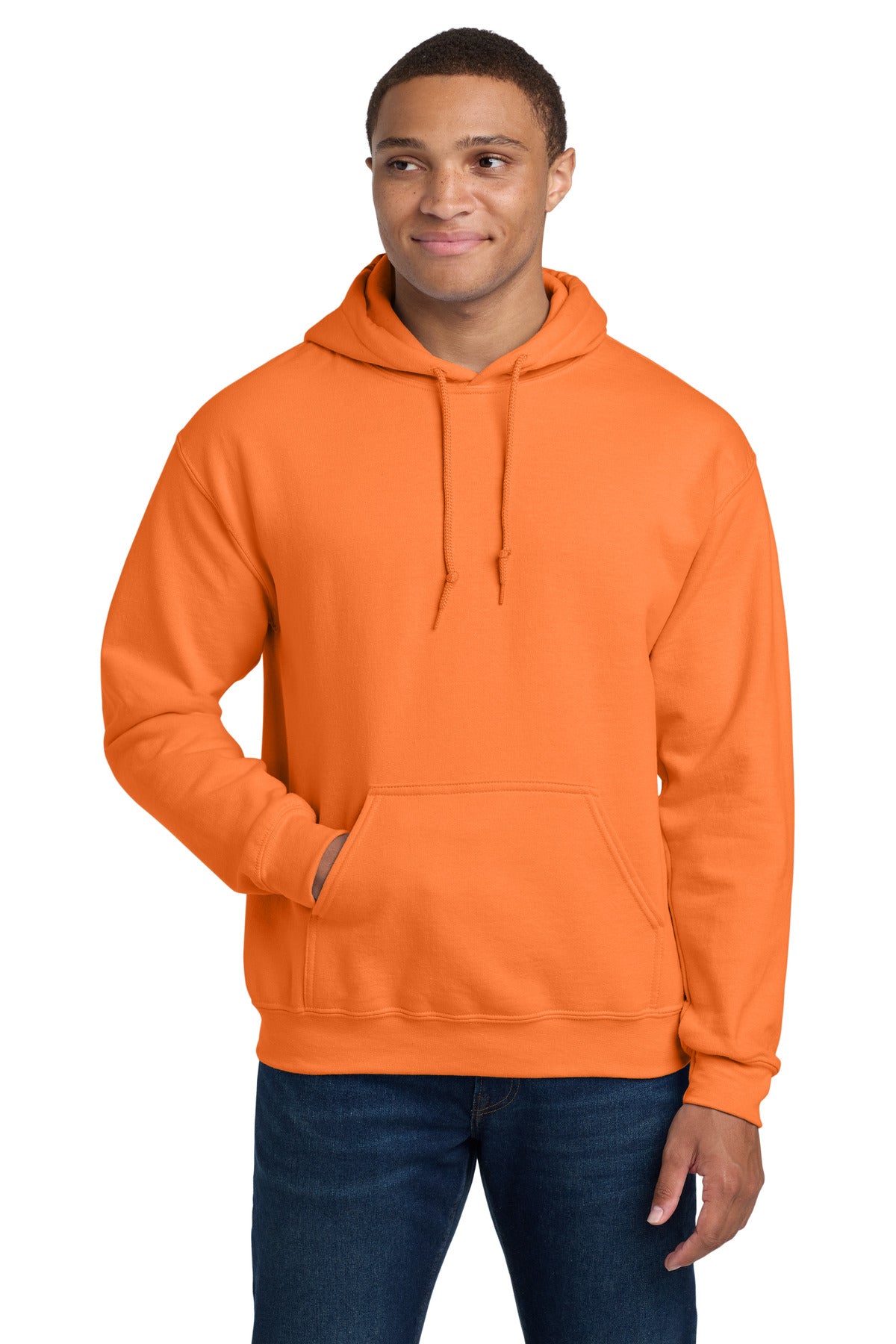 Custom logo Gildan® - Heavy Blend™ Hooded Sweatshirt.  18500 in S. Orange