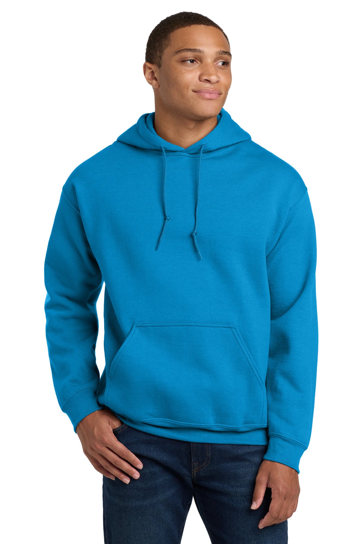 Custom logo Gildan® - Heavy Blend™ Hooded Sweatshirt.  18500 in Sapphire