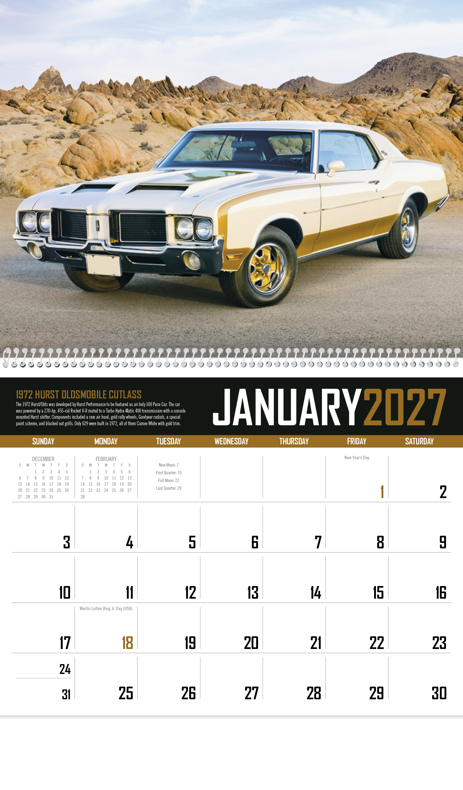 Muscle Cars Calendar