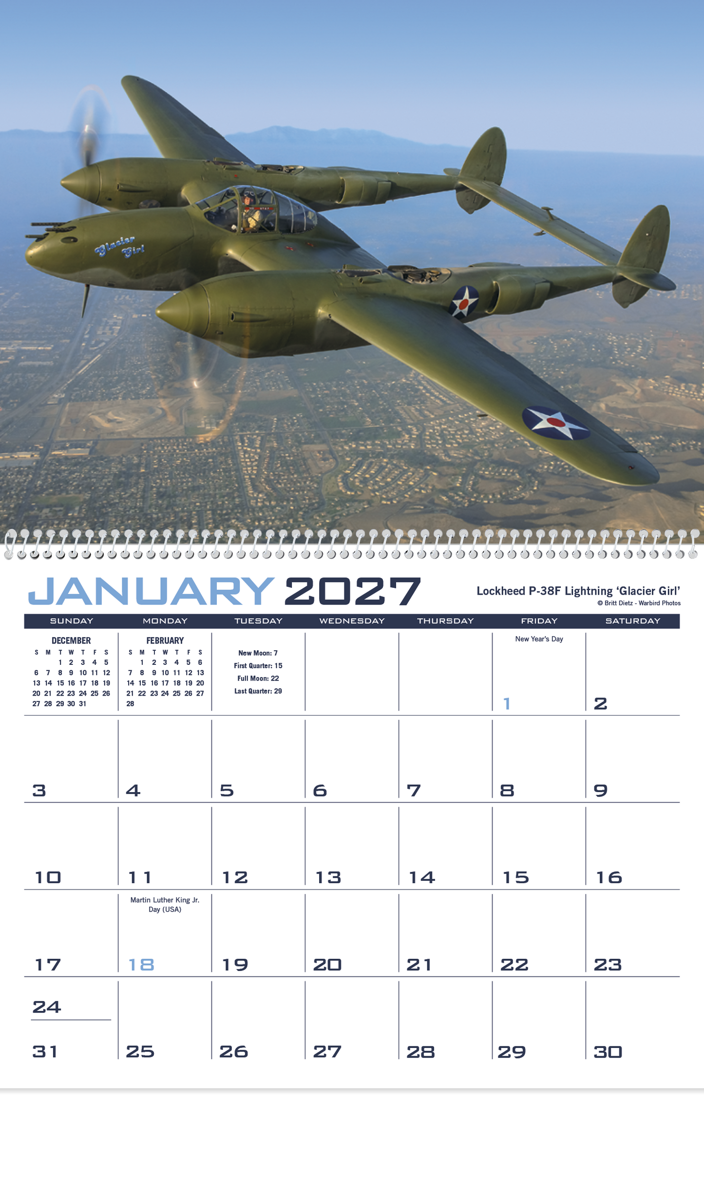 Planes Calendar
