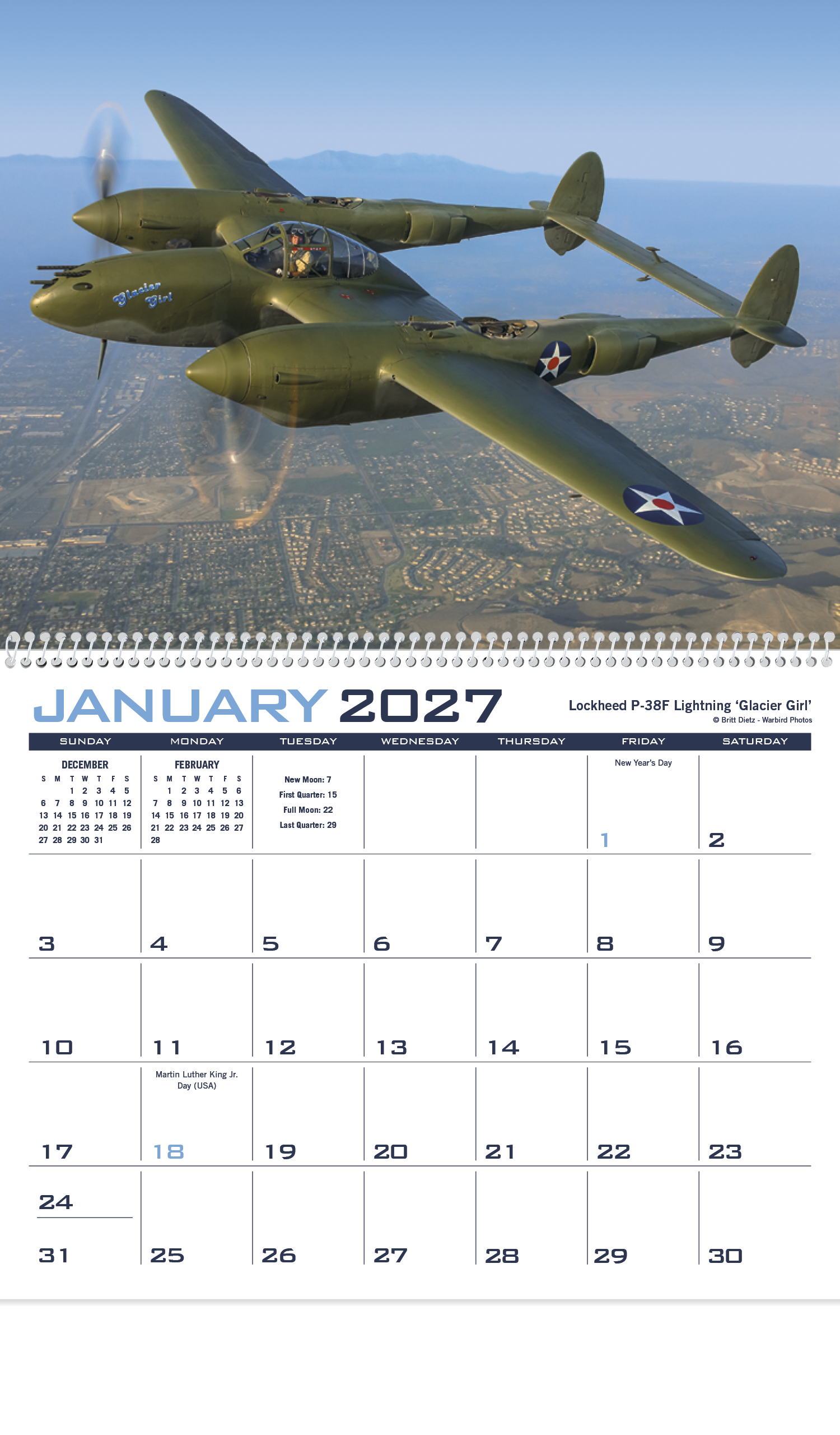 Planes Calendar