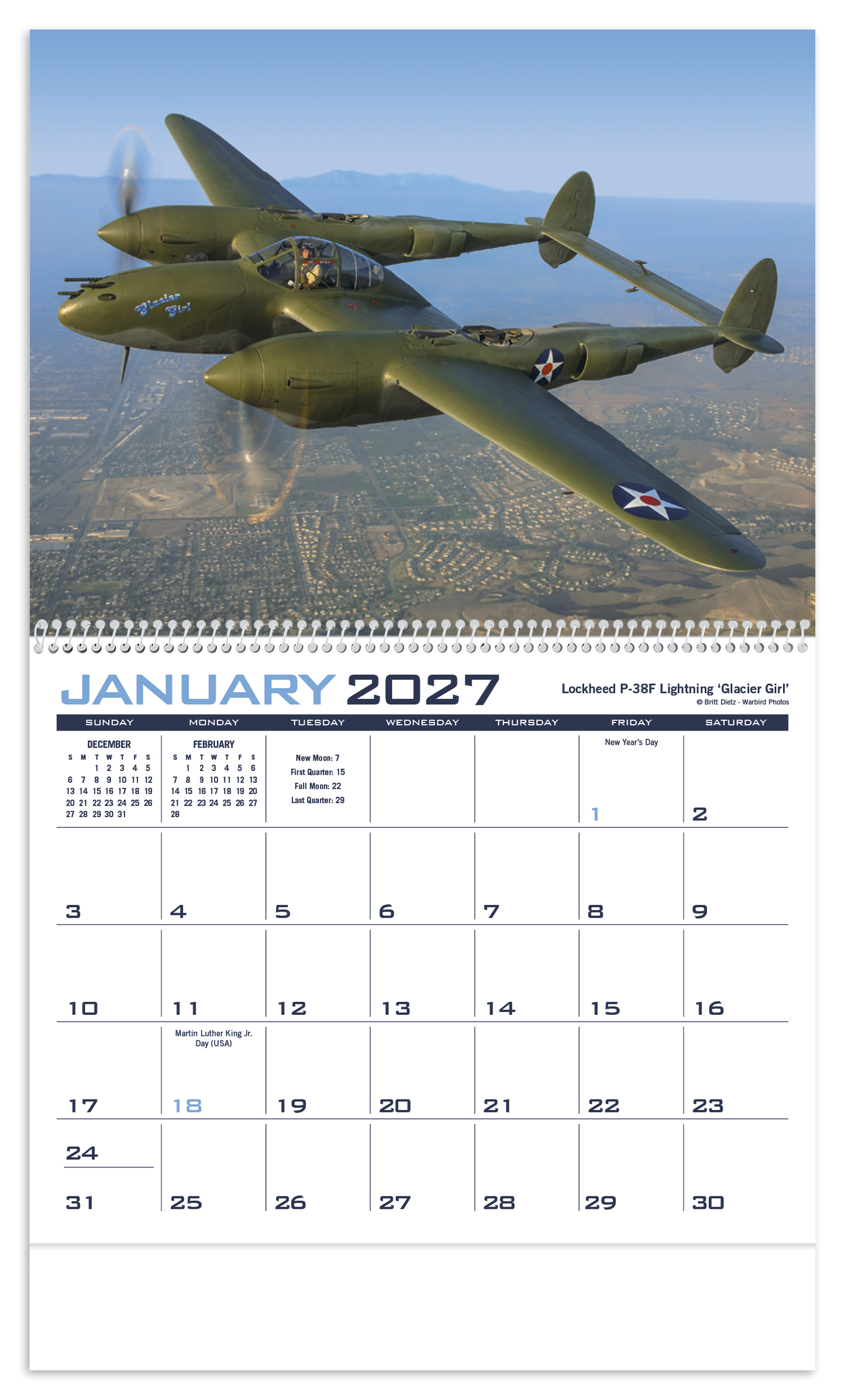 Planes Calendar