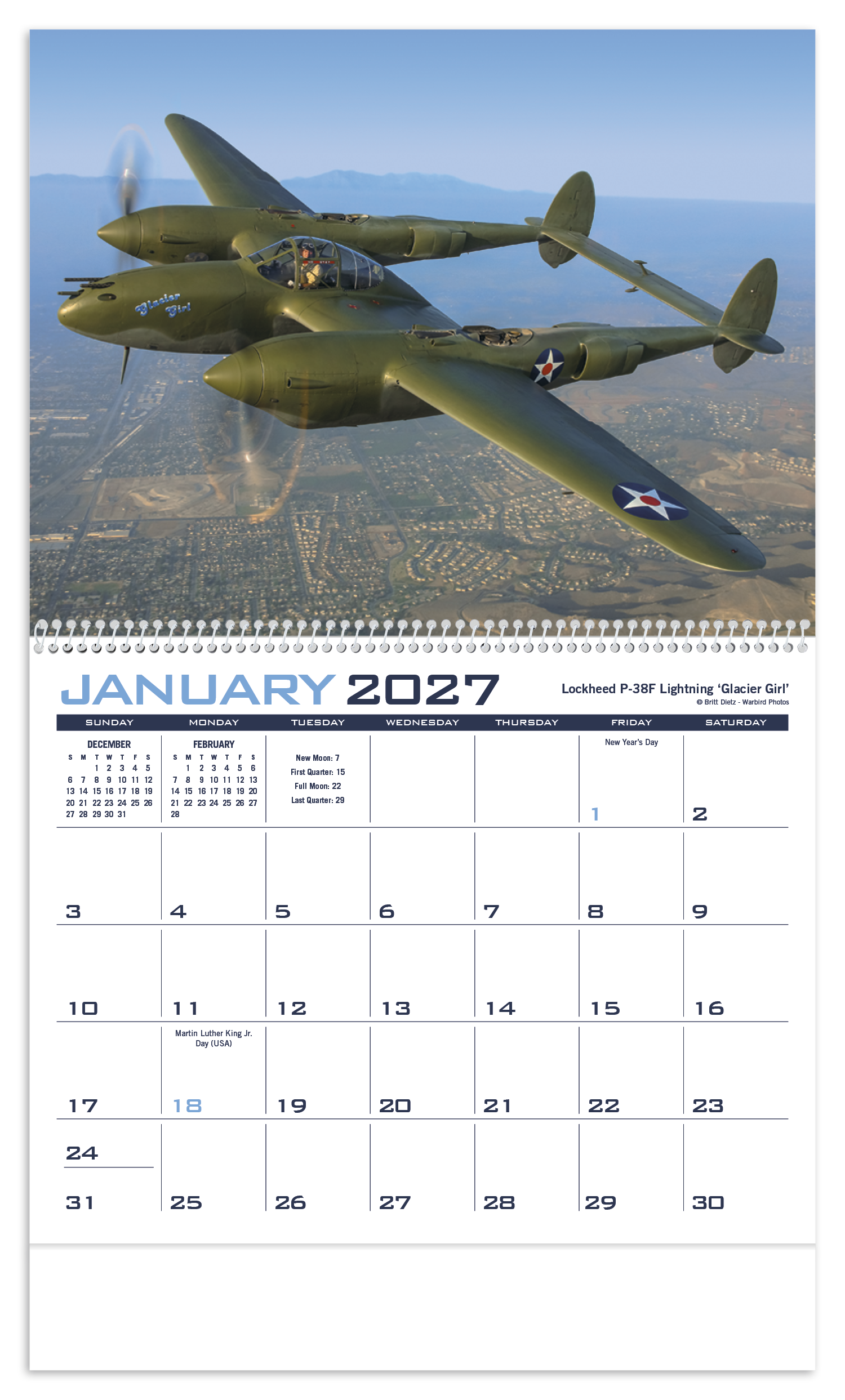 Planes Calendar