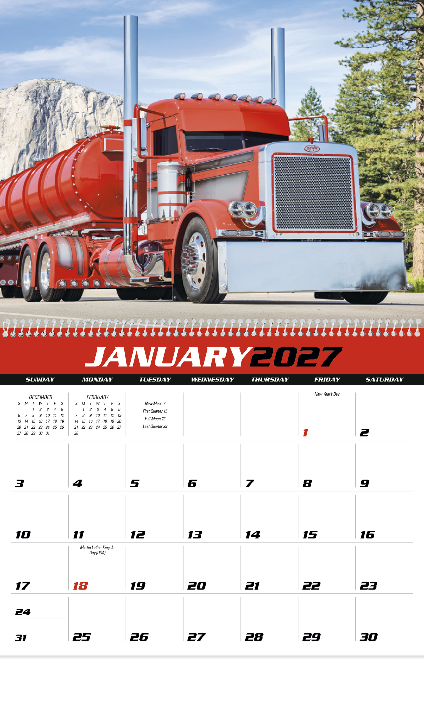 Big Rigs Calendar