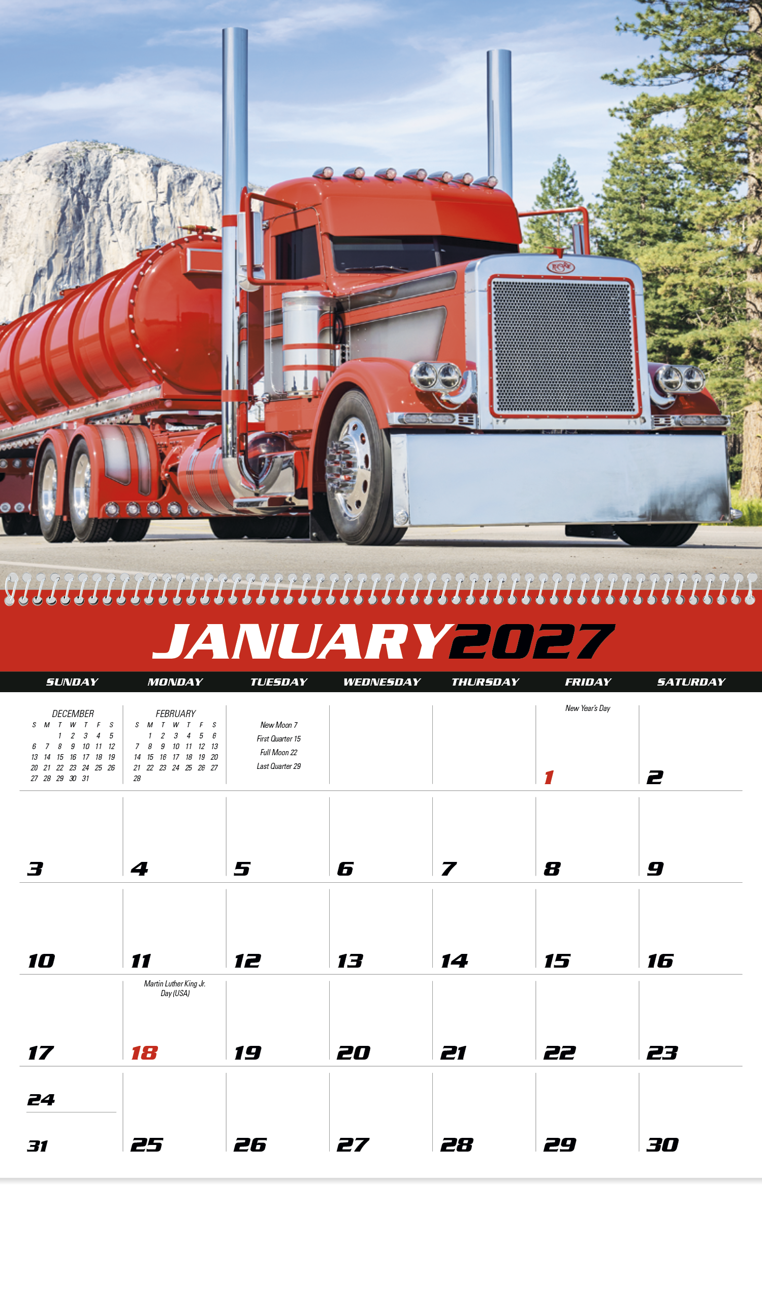 Big Rigs Calendar