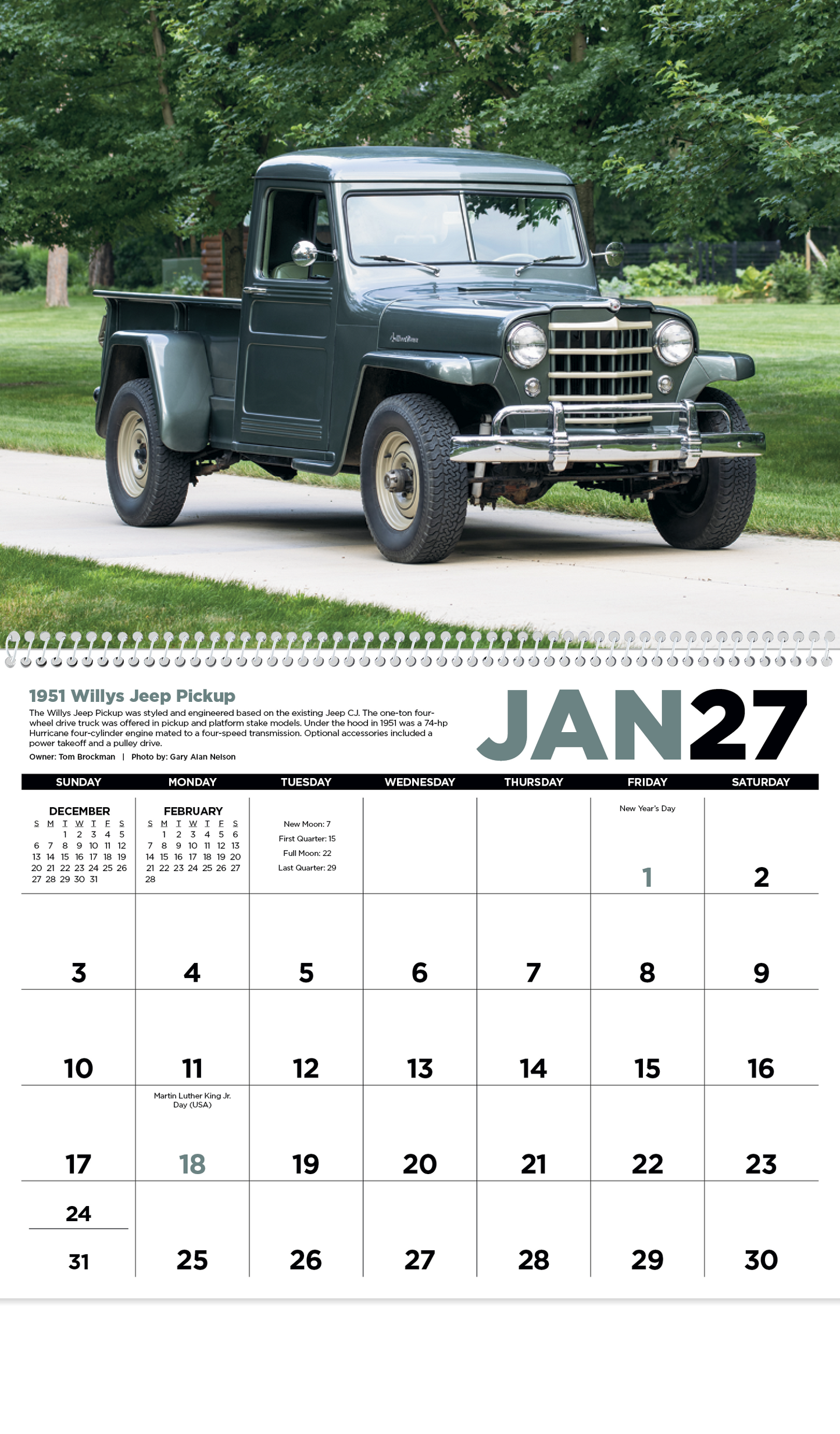 Antique Trucks Calendar