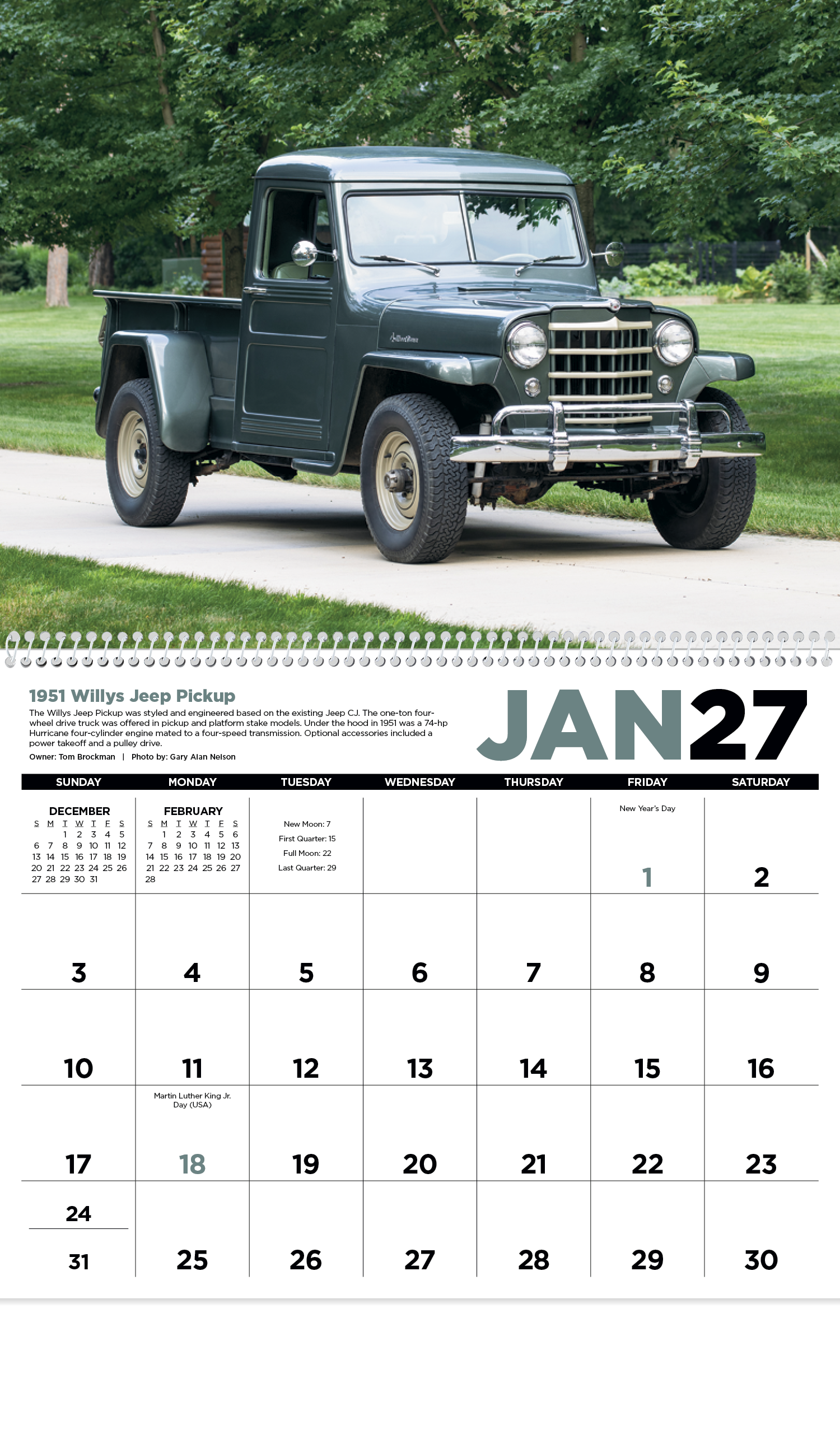 Antique Trucks Calendar