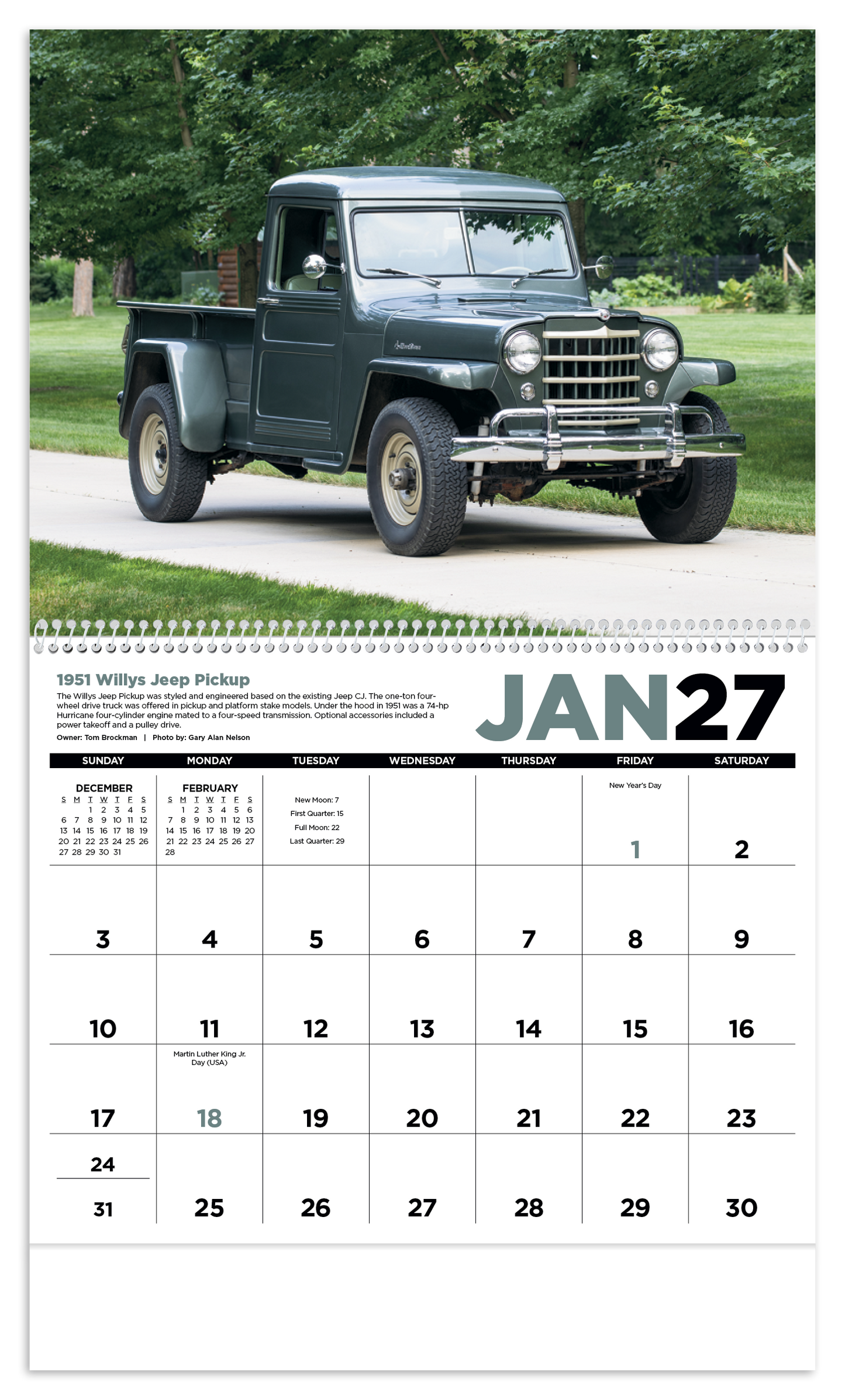 Antique Trucks Calendar