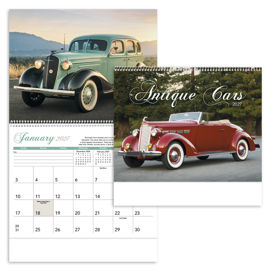 Custom logo Antique Cars Calendar