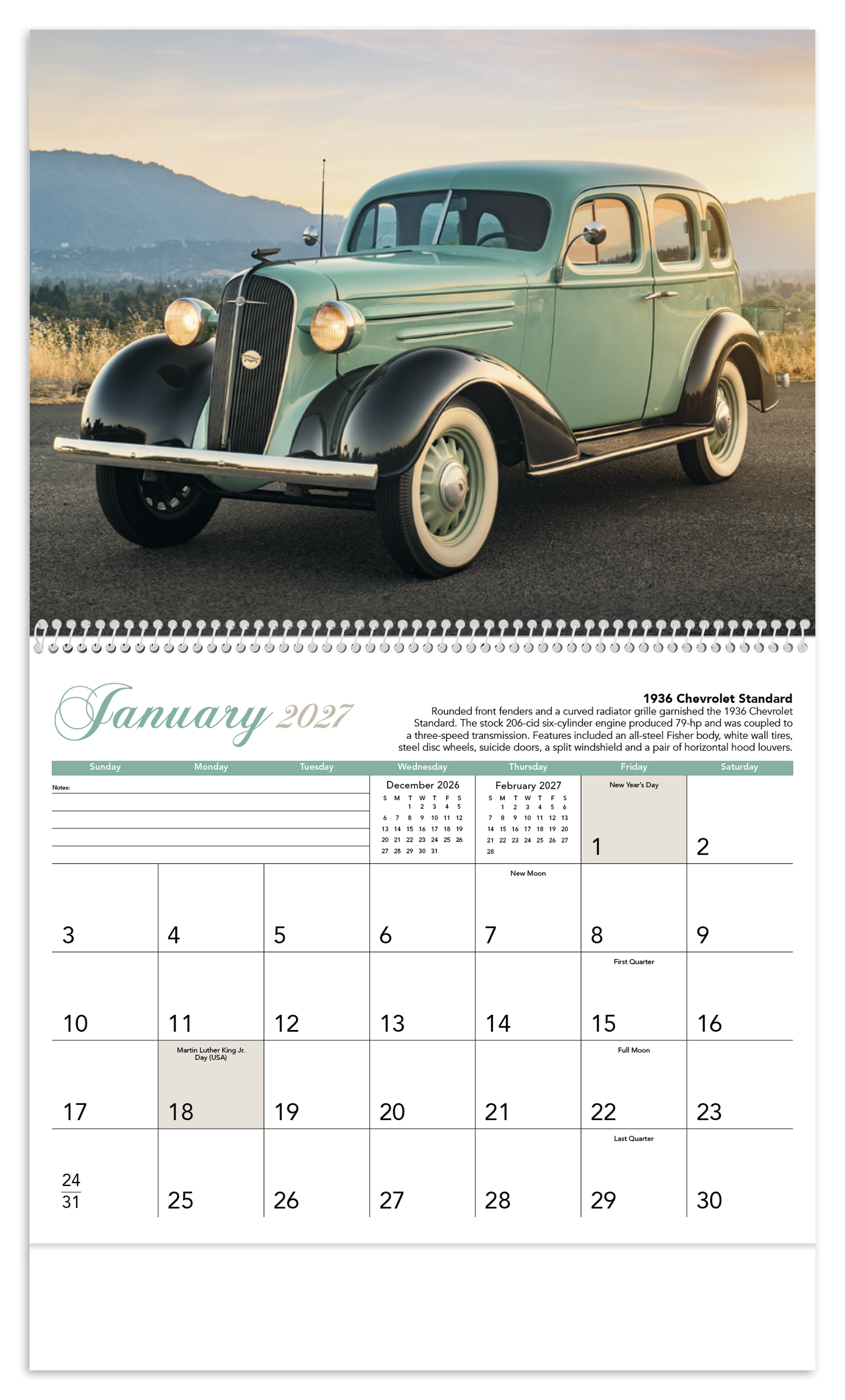 Antique Cars Calendar
