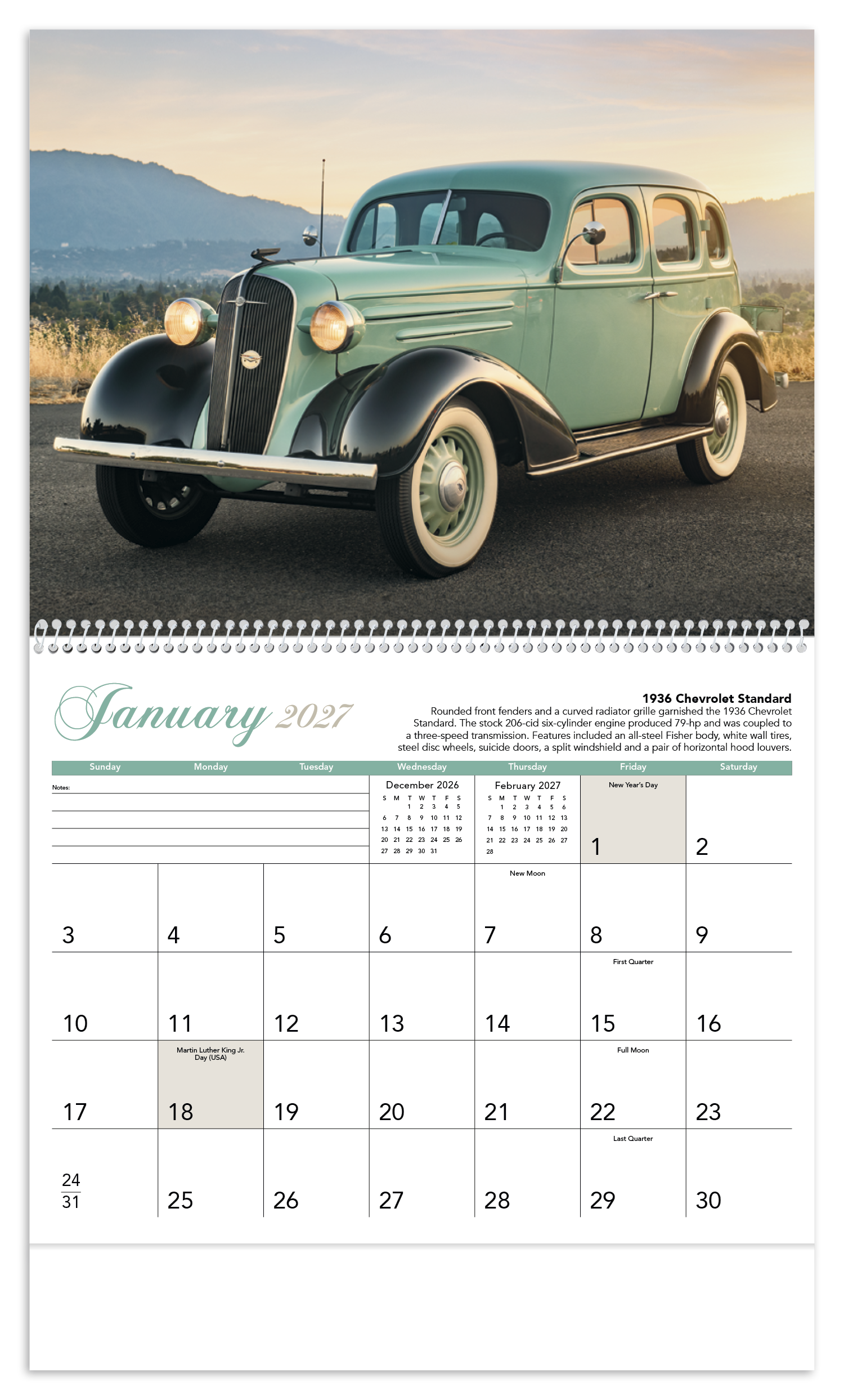 Antique Cars Calendar