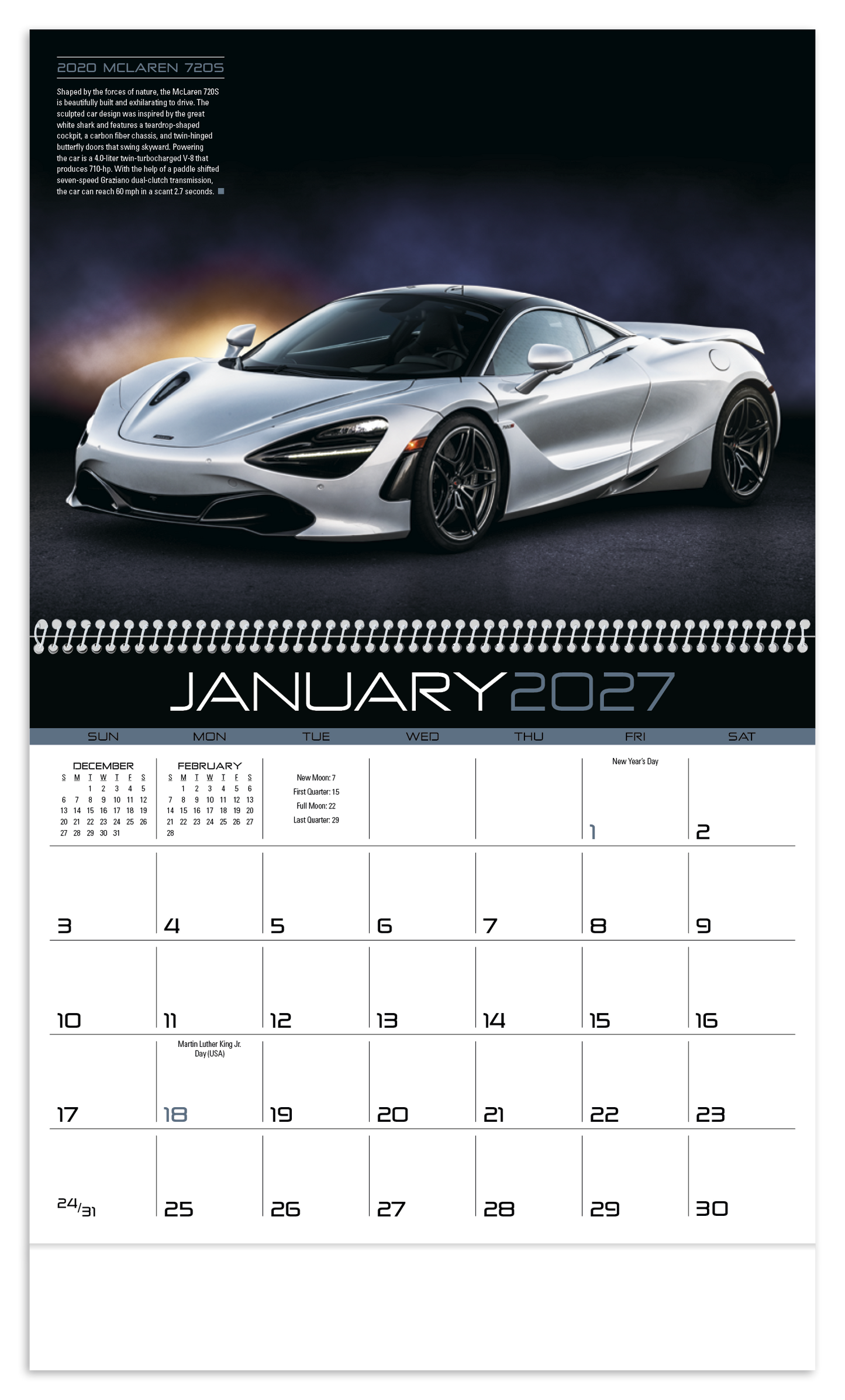 Exotic Cars Calendar