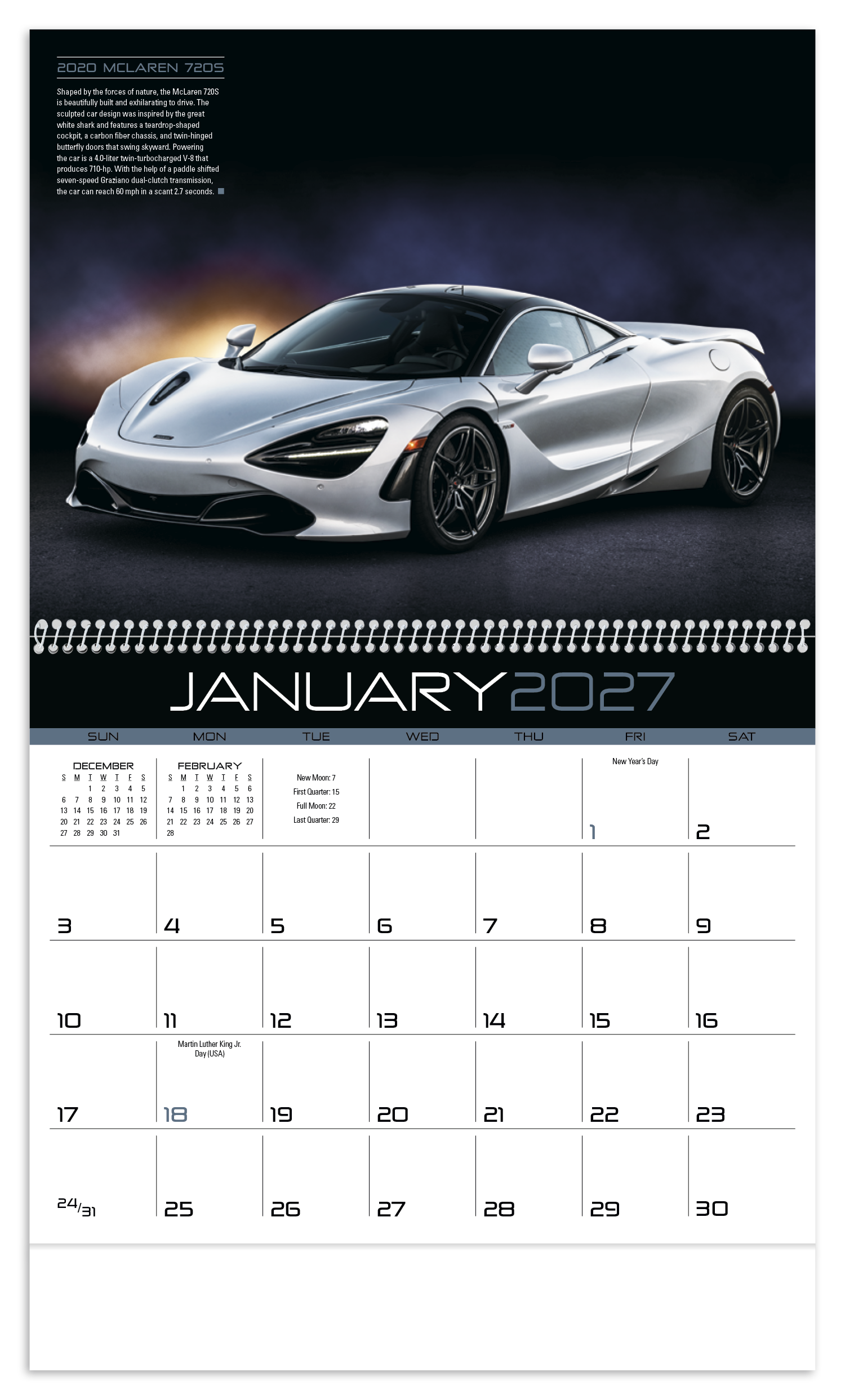 Exotic Cars Calendar