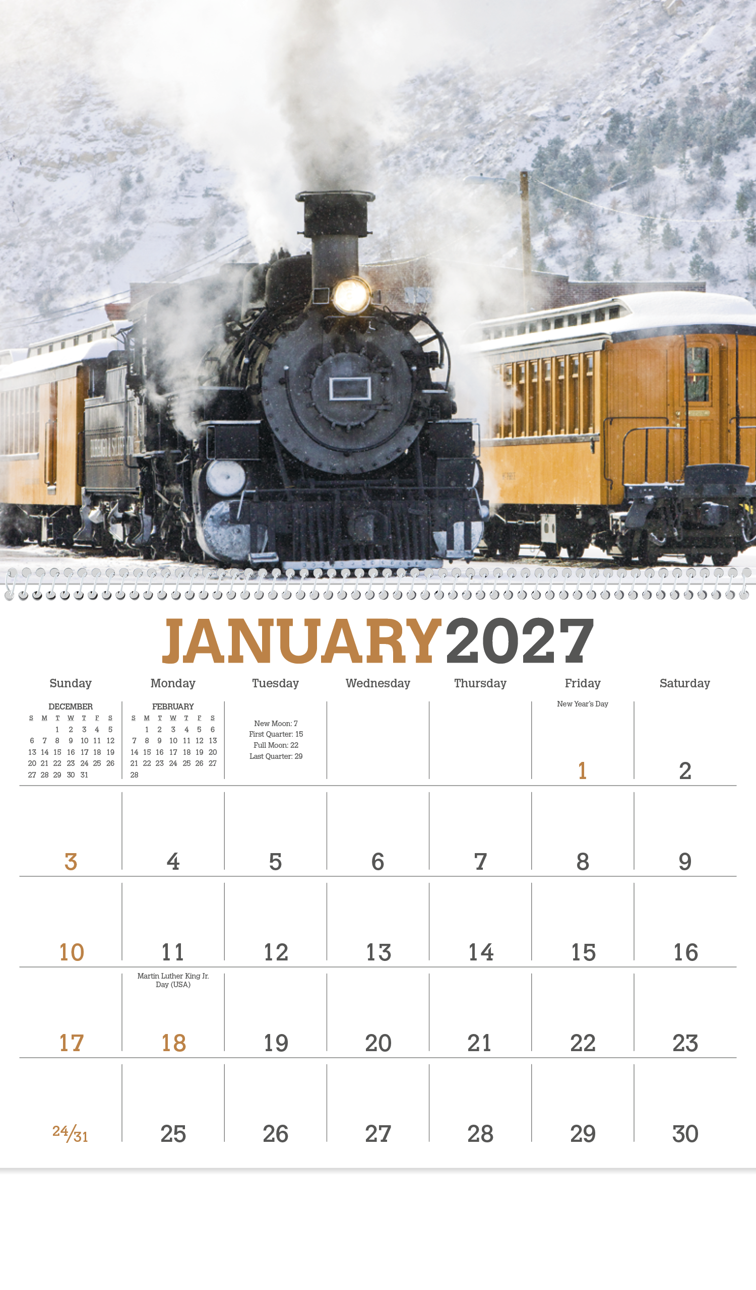 Trains Calendar