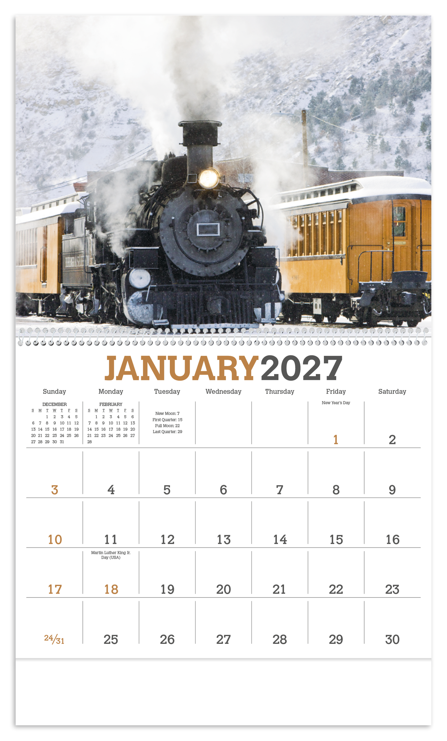Trains Calendar