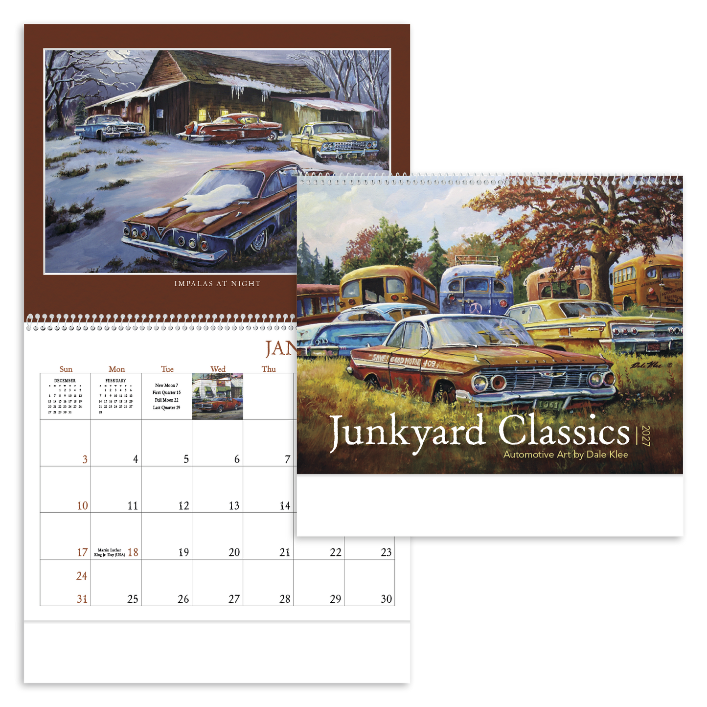 Junkyard Classics by Dale Klee Calendar