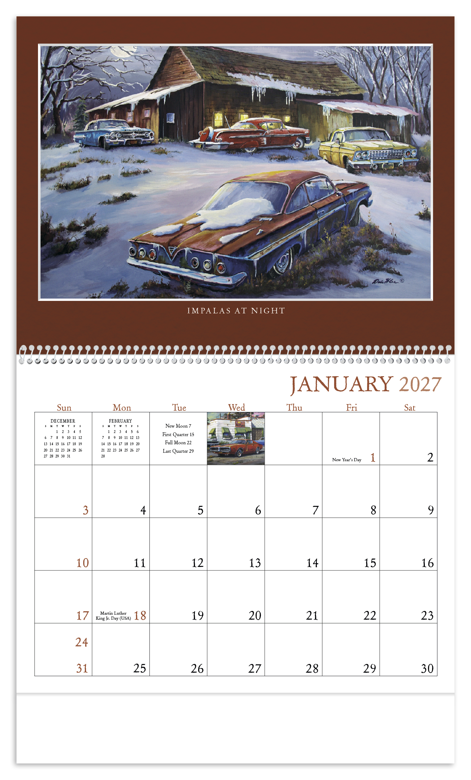 Junkyard Classics by Dale Klee Calendar