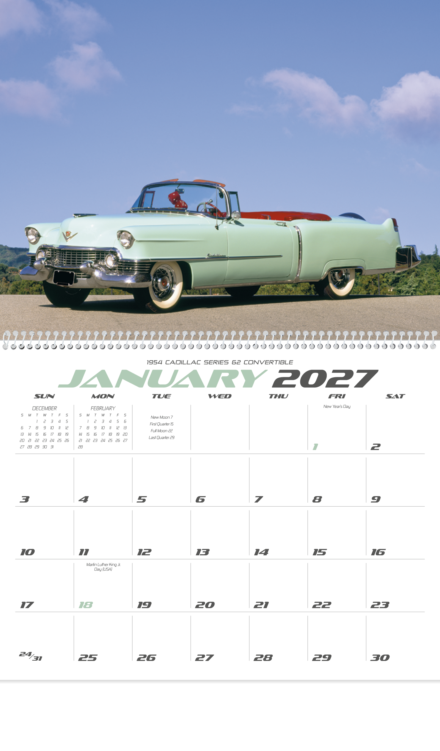 Classic Cars Calendar