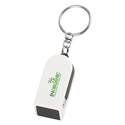 Custom logo Phone Stand And Screen Cleaner Combo Key Chain