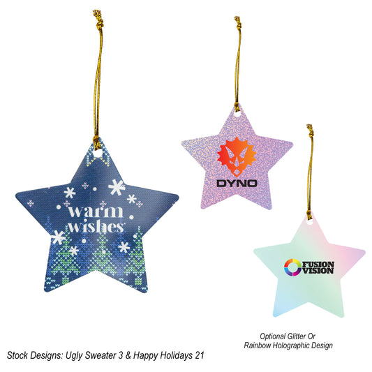 Custom logo Acrylic Ornament - Star