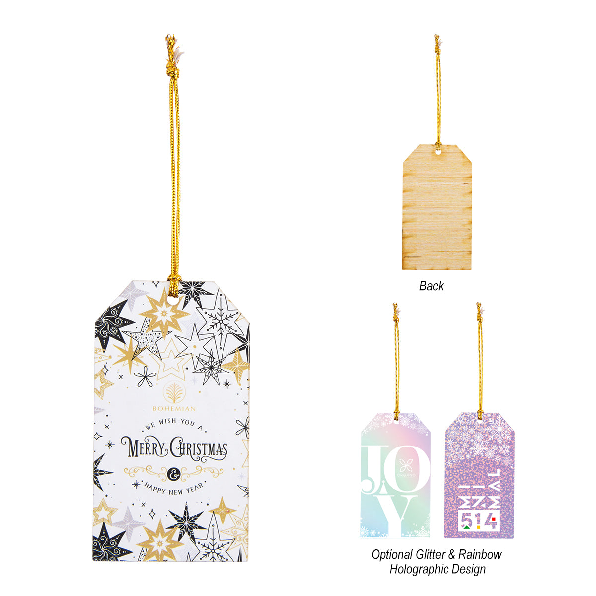 Wood Ornament - Gift Tag
