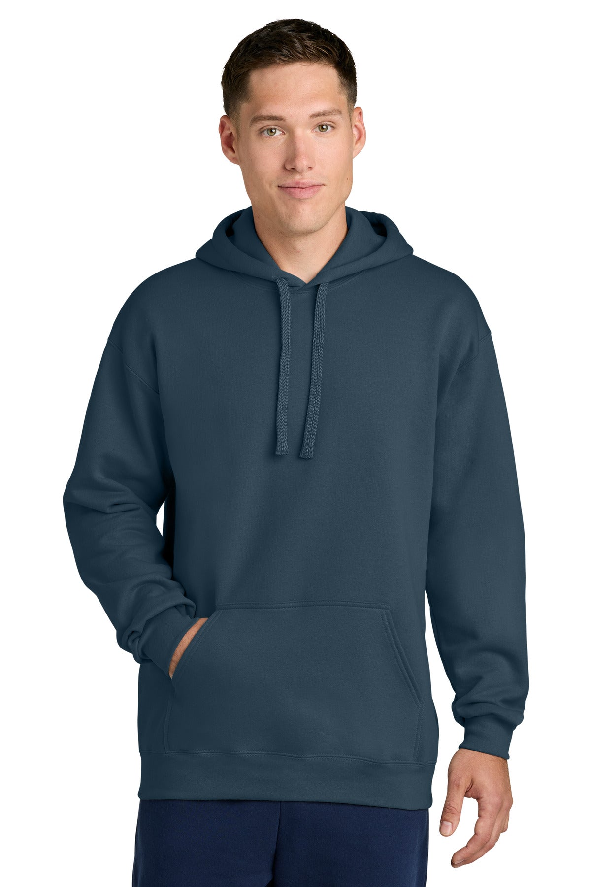 Custom logo Gildan® Hammer® Maxweight Hooded Sweatshirt 19500 in Blue Dusk