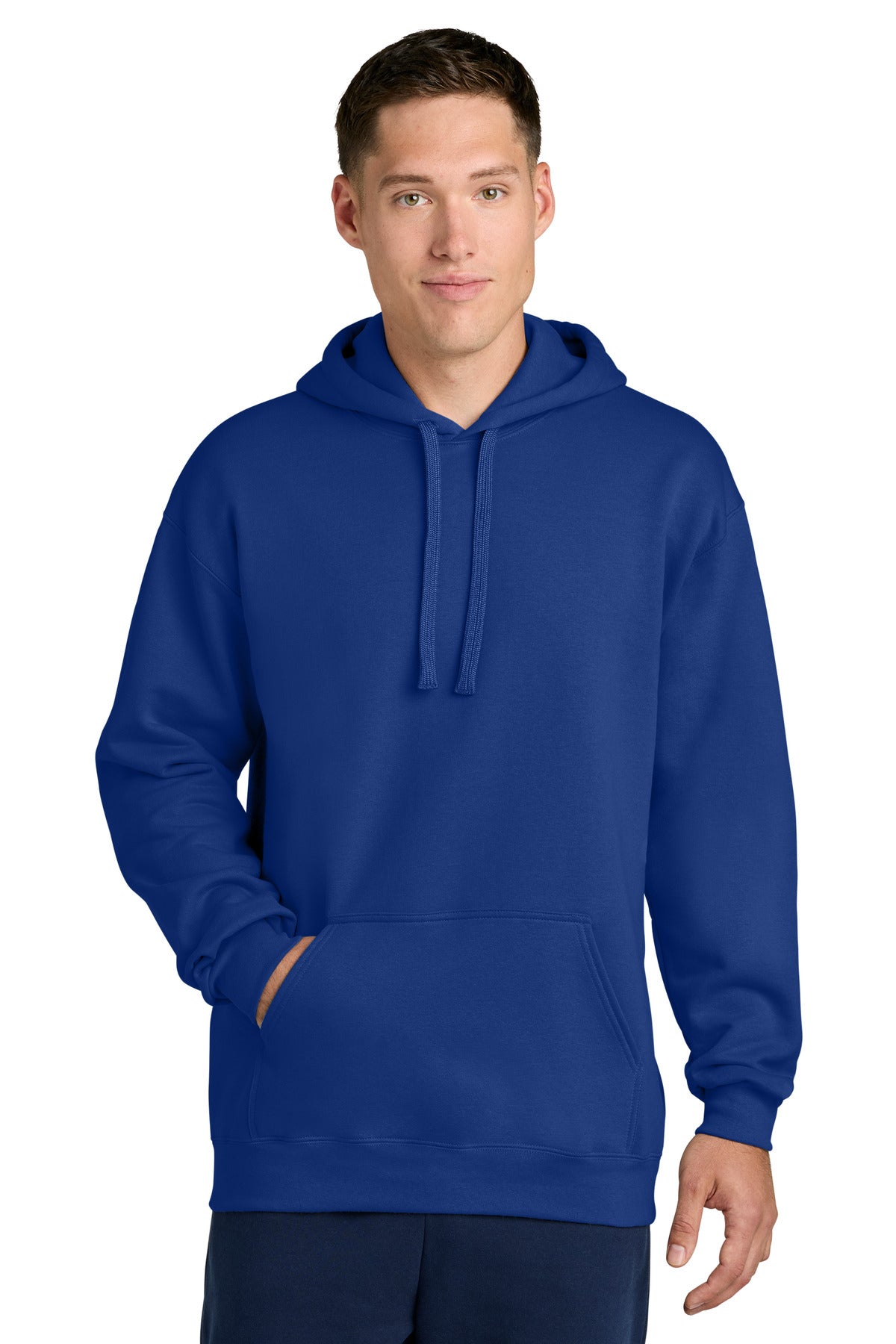 Custom logo Gildan® Hammer® Maxweight Hooded Sweatshirt 19500 in Deep Royal