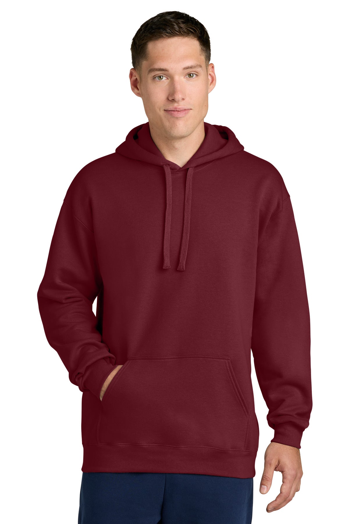 Custom logo Gildan® Hammer® Maxweight Hooded Sweatshirt 19500 in Garnet