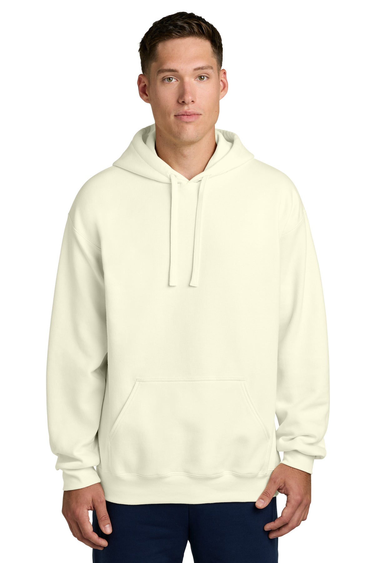 Custom logo Gildan® Hammer® Maxweight Hooded Sweatshirt 19500 in Off White