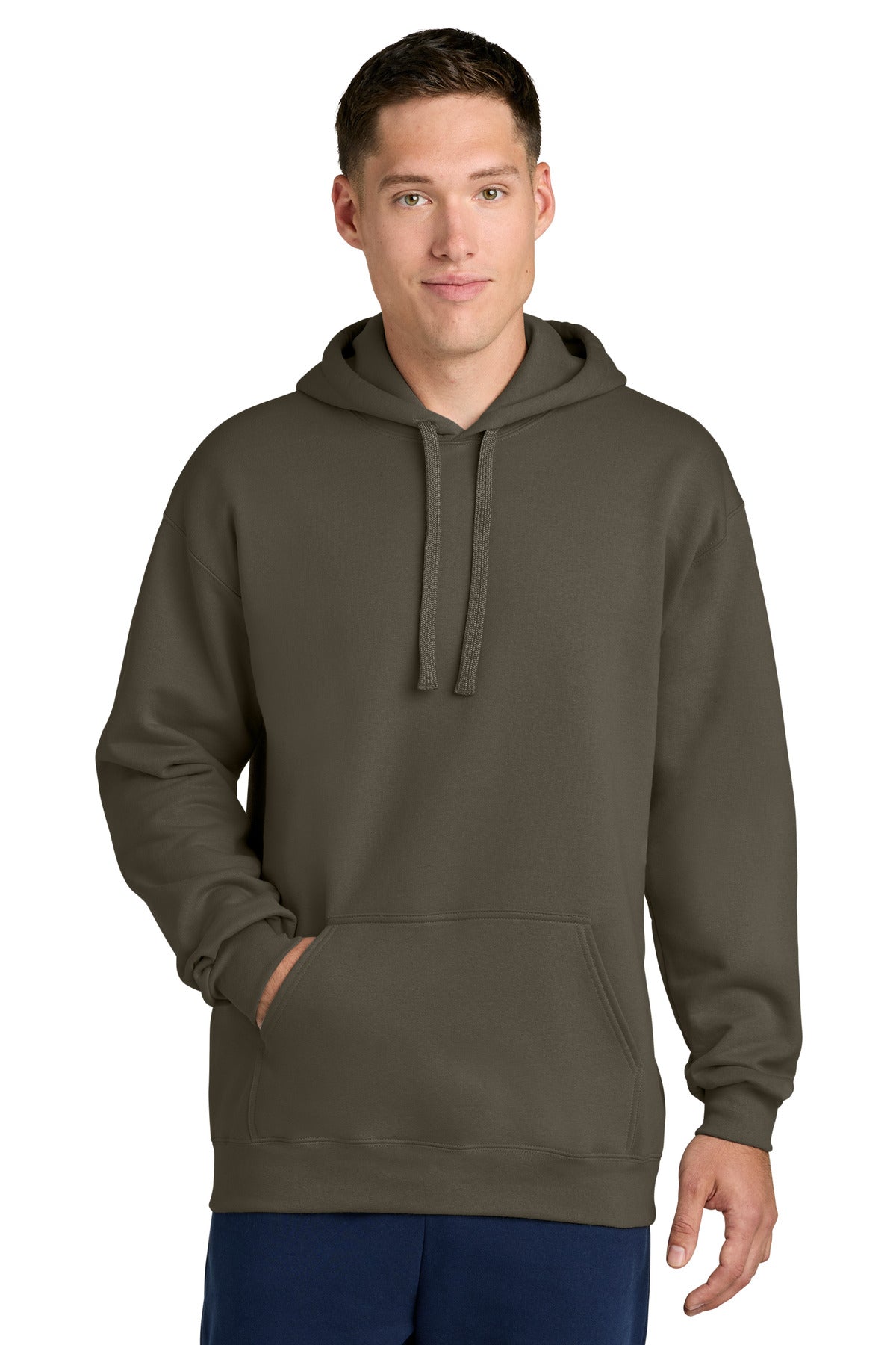 Custom logo Gildan® Hammer® Maxweight Hooded Sweatshirt 19500 in Olive