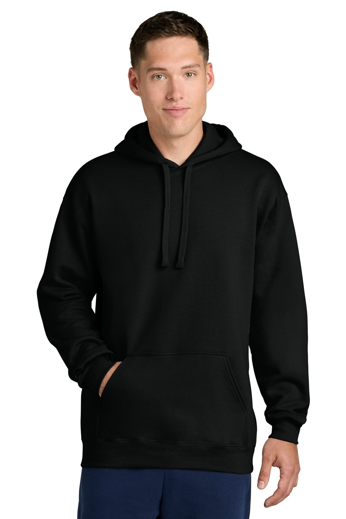 Custom logo Gildan® Hammer® Maxweight Hooded Sweatshirt 19500 in Pitch Black