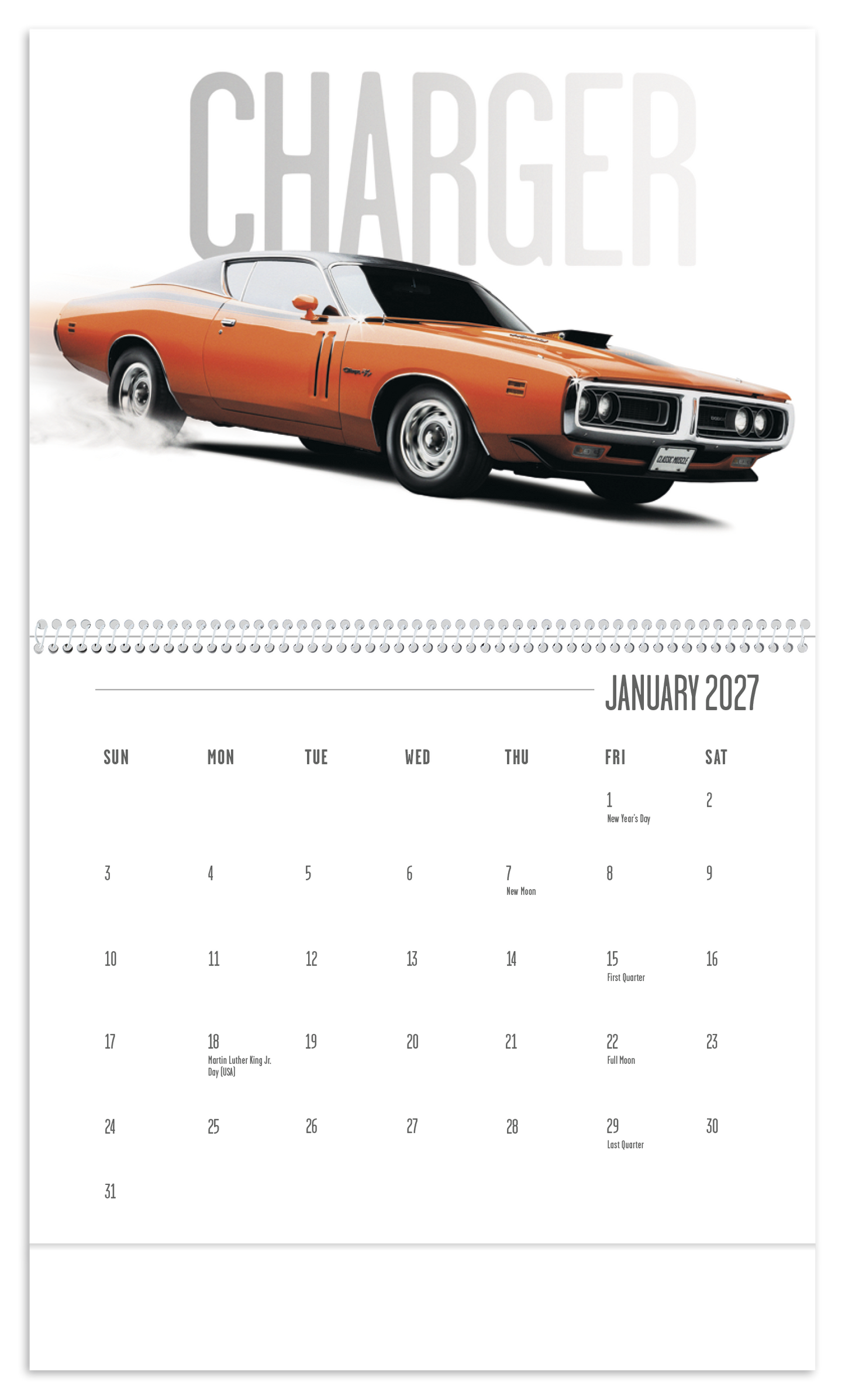 Classic Muscle Cars Calendar