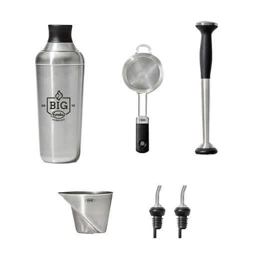 Custom logo OXO Steel 6-piece Barware Set