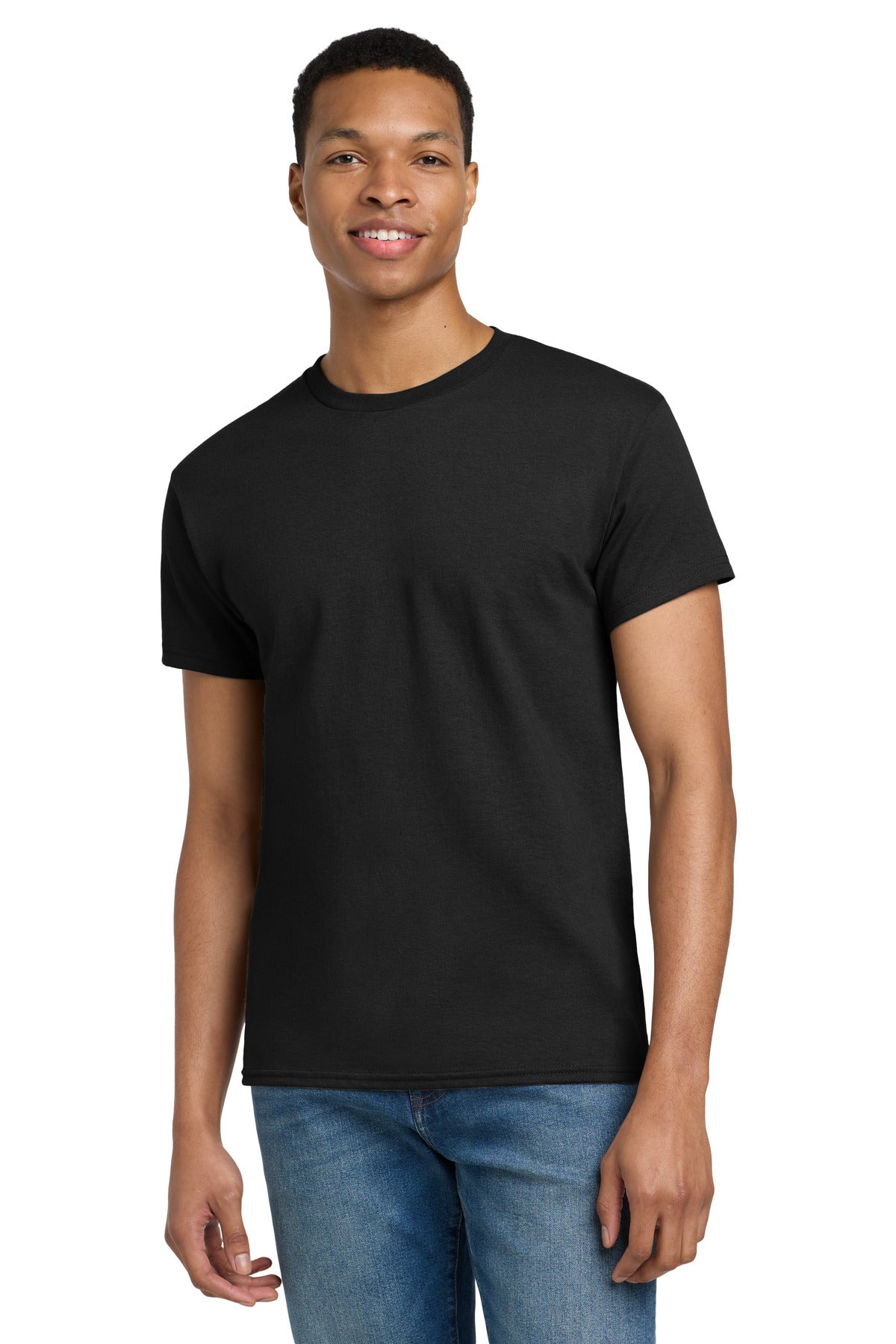Custom logo Gildan® Tall 100% US Cotton T-Shirt 2000T in Black