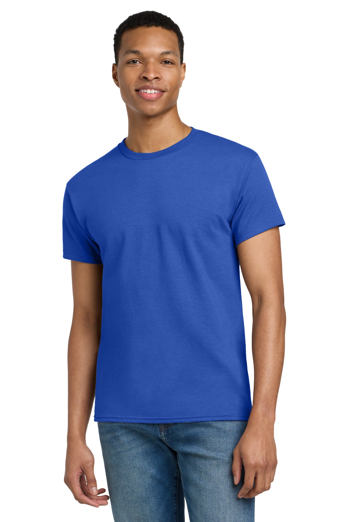 Custom logo Gildan® Tall 100% US Cotton T-Shirt 2000T in Royal