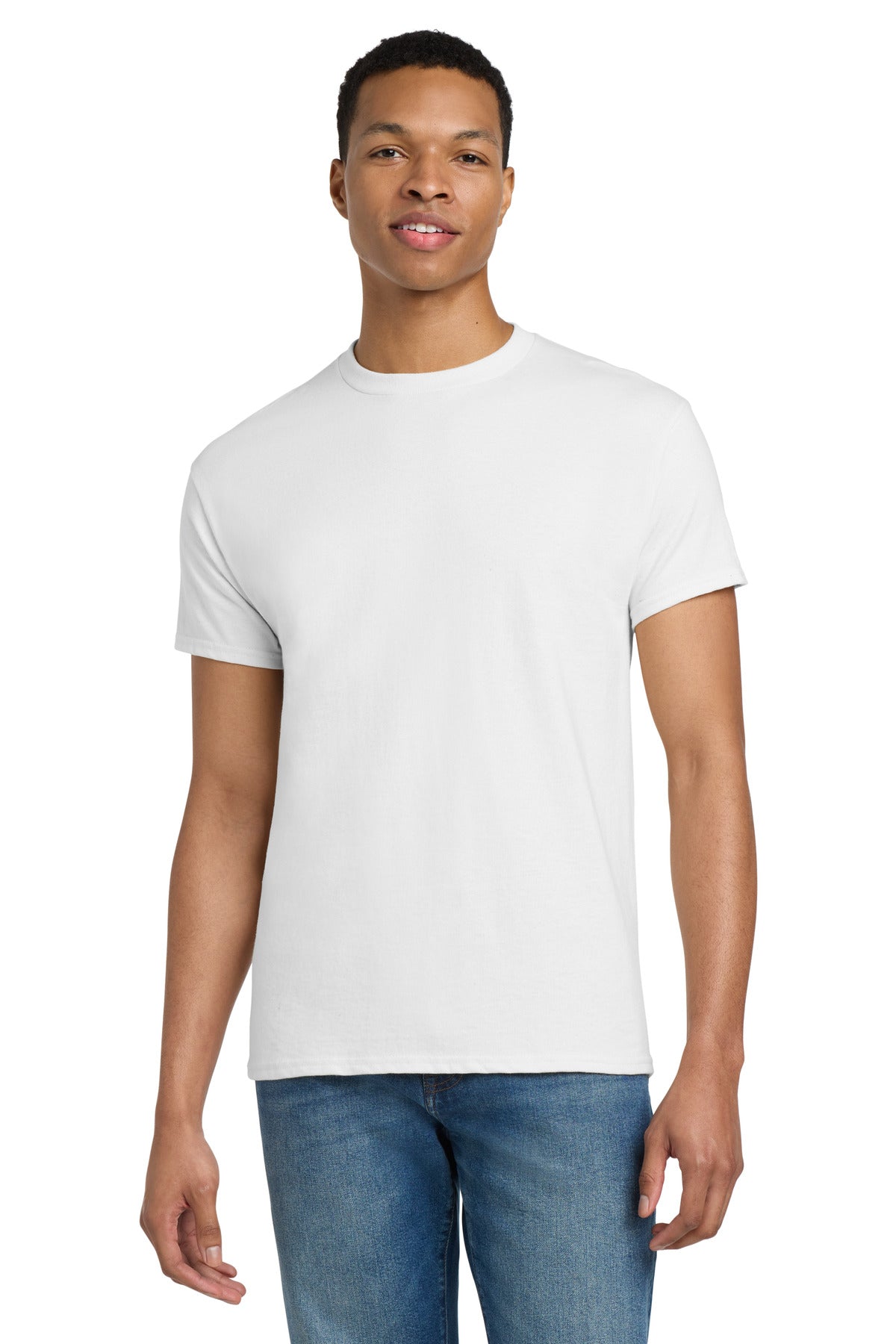 Custom logo Gildan® Tall 100% US Cotton T-Shirt 2000T in White