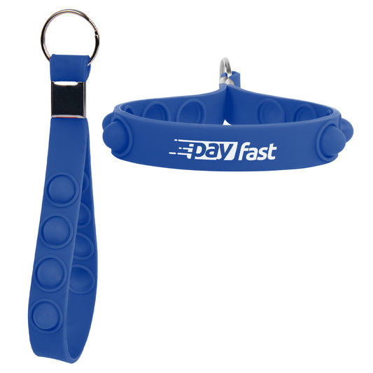 Custom logo Push Pop Stress Reliever Keychain