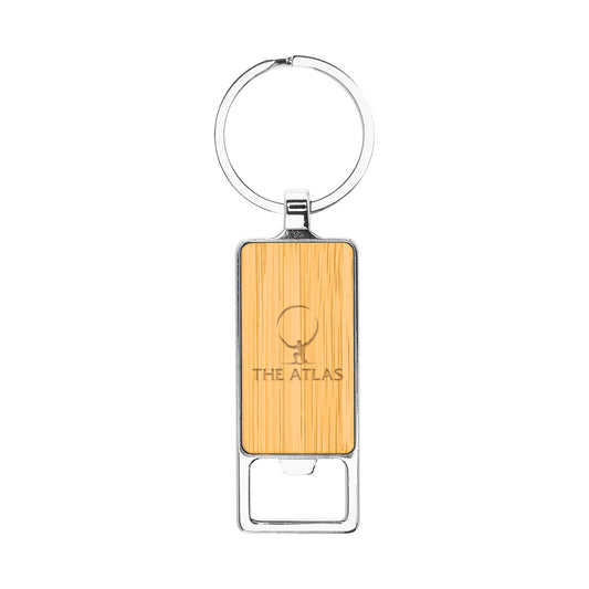 Bristol Bamboo Key Tag With Bottle Opener