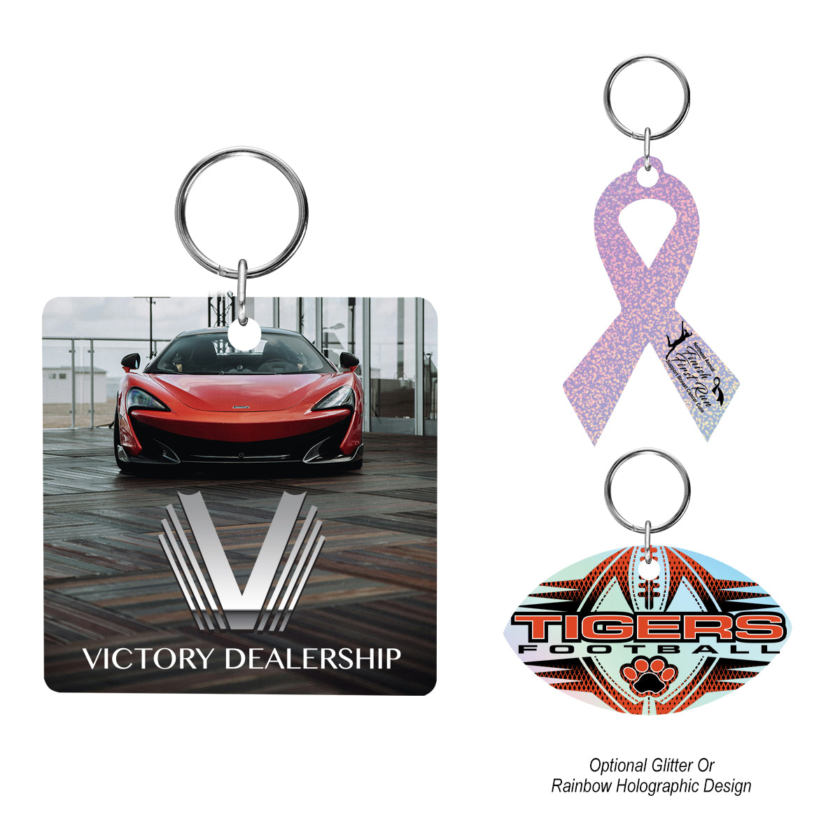 Custom Shape Acrylic Key Tag - Up To 4 Sq. In.