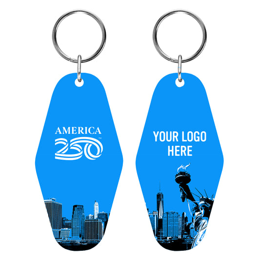 Custom logo America250™ Acrylic Motel Key Tag
