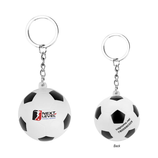 Custom logo Soccer Ball Stress Reliever Keychain