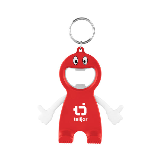 Custom logo Bottle Opener Buddy Keychain