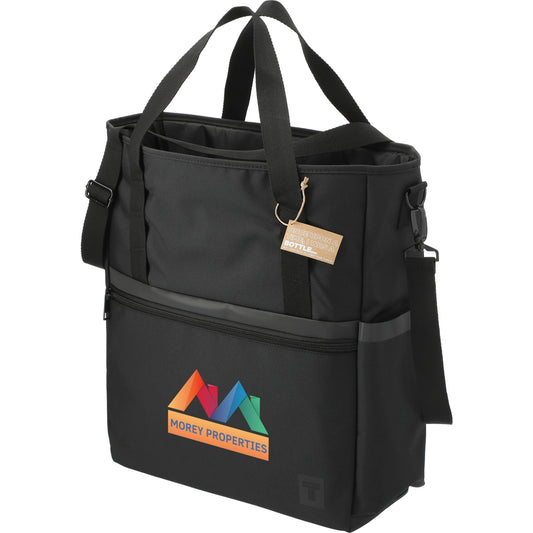 Custom logo Tranzip Recycled Computer Tote